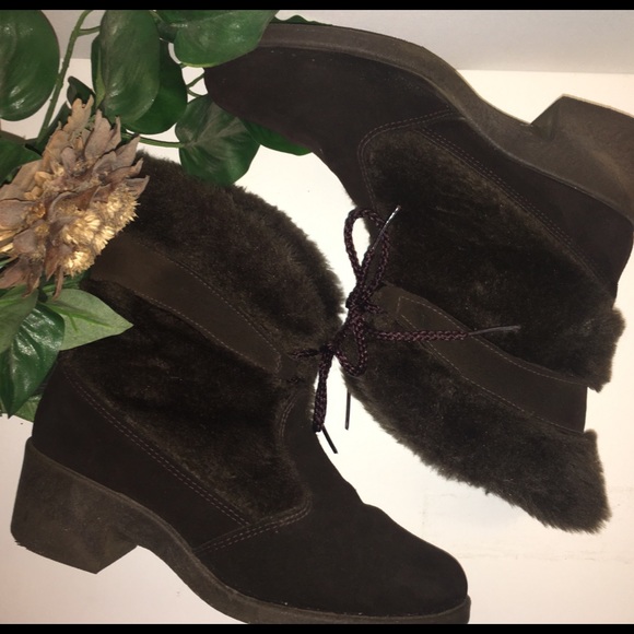 Yodelers Shoes - Vintage Yodelers Fur Boots